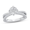 Thumbnail Image 4 of Previously Owned Diamond Engagement Ring Setting 1/4 ct tw Round 14K White Gold