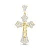 Thumbnail Image 1 of Previously Owned Men's Diamond Crucifix Pendant Charm 1/2 ct tw 10K Yellow Gold/Rhodium