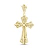 Thumbnail Image 4 of Previously Owned Men's Diamond Crucifix Pendant Charm 1/2 ct tw 10K Yellow Gold/Rhodium