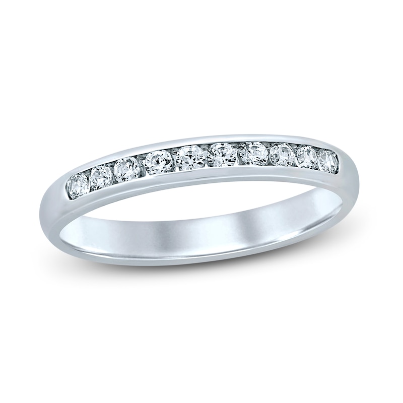 Main Image 1 of Previously Owned Diamond Anniversary Ring 1/4 ct tw Round 14K White Gold
