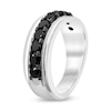 Thumbnail Image 2 of Previously Owned Men's Black Diamond Ring 2 ct tw Round 14K White Gold
