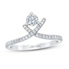 Thumbnail Image 1 of Previously Owned THE LEO First Light Diamond Ring 1/2 ct tw Round 14K White Gold