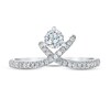 Thumbnail Image 3 of Previously Owned THE LEO First Light Diamond Ring 1/2 ct tw Round 14K White Gold