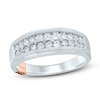 Thumbnail Image 1 of Previously Owned Pnina Tornai Captured By You Men's Diamond Wedding Band 1/2 ct tw Round 14K White Gold