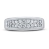 Thumbnail Image 3 of Previously Owned Pnina Tornai Captured By You Men's Diamond Wedding Band 1/2 ct tw Round 14K White Gold
