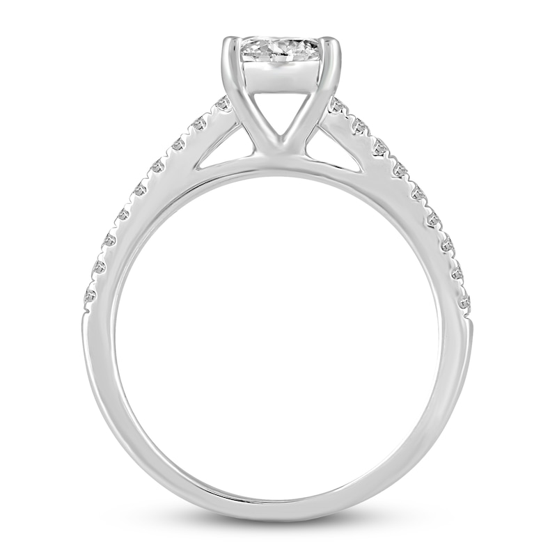 Main Image 3 of Previously Owned Diamond Engagement Ring 3/4 ct tw Round 14K White Gold