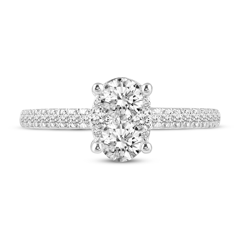 Main Image 4 of Previously Owned Diamond Engagement Ring 3/4 ct tw Round 14K White Gold