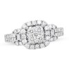 Thumbnail Image 1 of Previously Owned Diamond Engagement Ring 1-1/8 ct tw Round/Baguette 14K Gold