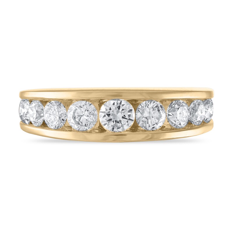 Main Image 2 of Previously Owned Diamond Wedding Band 1-1/2 ct tw Round 14K Yellow Gold
