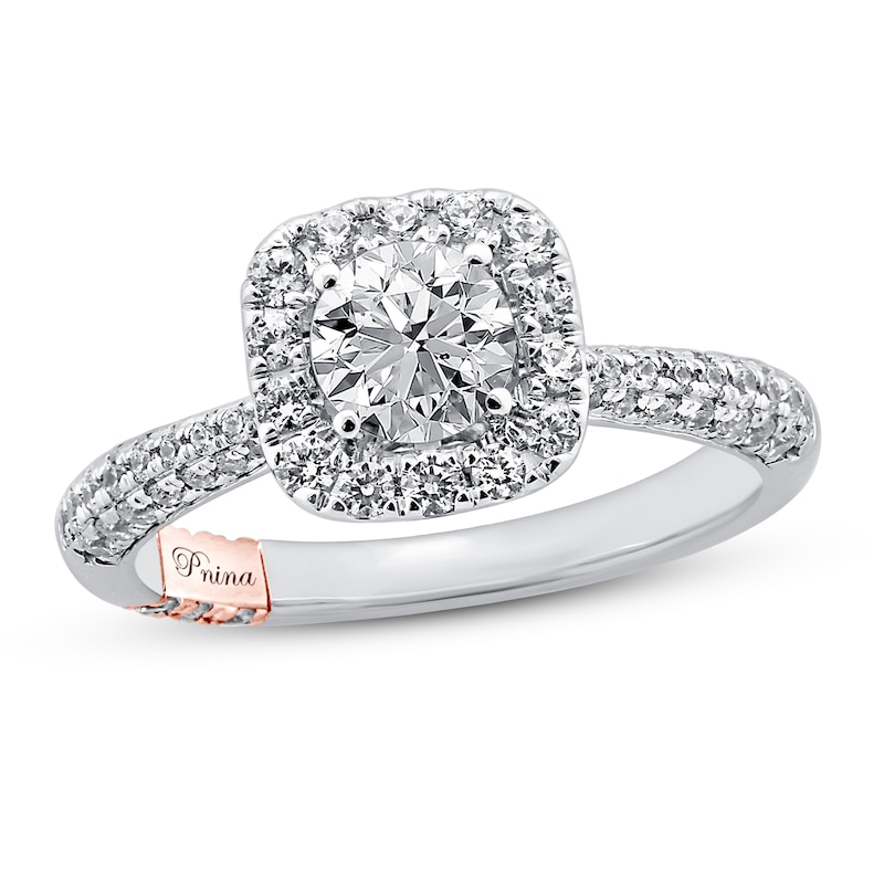Main Image 1 of Previously Owned Pnina Tornai Say You Love Me Diamond Engagement Ring 1-3/8 ct tw Round 14K White Gold