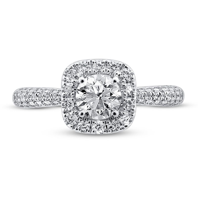 Main Image 3 of Previously Owned Pnina Tornai Say You Love Me Diamond Engagement Ring 1-3/8 ct tw Round 14K White Gold