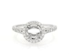 Thumbnail Image 1 of Previously Owned Diamond Halo Engagement Ring Setting 5/8 ct tw 14K White Gold