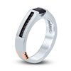 Thumbnail Image 2 of Previously Owned Pnina Tornai Power Of Love Men's Black Diamond Wedding Band 1 ct tw Round 14K White Gold