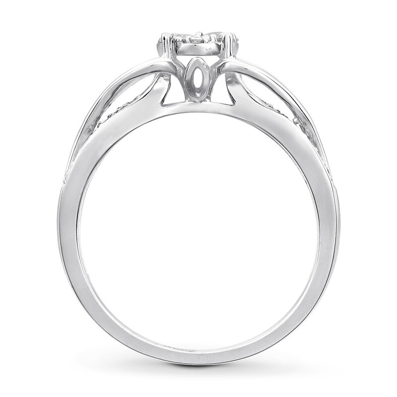 Main Image 2 of Previously Owned Diamond Ring 1/3 ct tw Round 10K White Gold