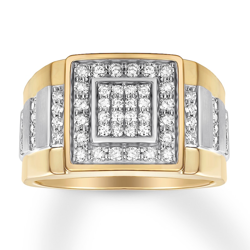 Main Image 1 of Previously Owned Men's Diamond Ring 3/4 carat tw Round 14K Yellow Gold