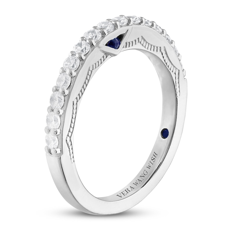 Main Image 2 of Previously Owned Vera Wang WISH Diamond Anniversary Ring 1/2 ct tw Round 14K White Gold
