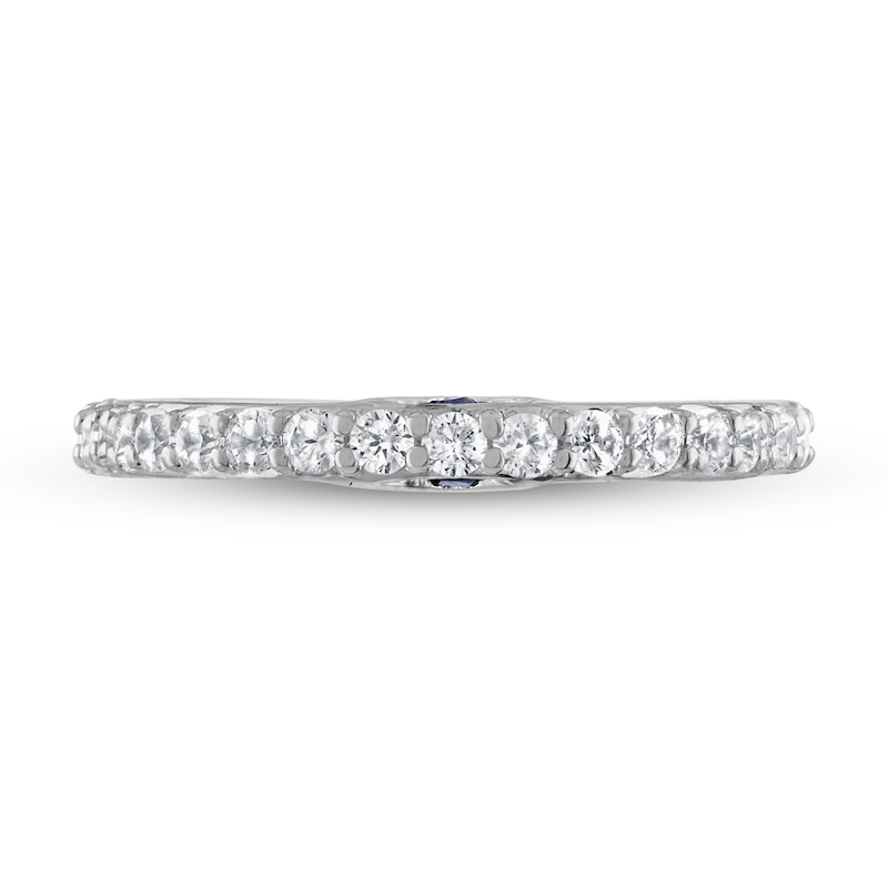 Main Image 3 of Previously Owned Vera Wang WISH Diamond Anniversary Ring 1/2 ct tw Round 14K White Gold