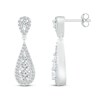 Thumbnail Image 2 of Previously Owned Diamond Dangle Earrings 1/2 ct tw Round 10K White Gold
