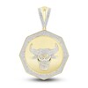 Thumbnail Image 1 of Previously Owned Men's Diamond Bull Charm 1 ct tw Round 10K Yellow Gold