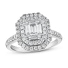 Thumbnail Image 1 of Previously Owned Diamond Engagement Ring 1 ct tw Emerald-cut/Round 14K White Gold