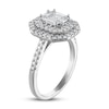 Thumbnail Image 2 of Previously Owned Diamond Engagement Ring 1 ct tw Emerald-cut/Round 14K White Gold