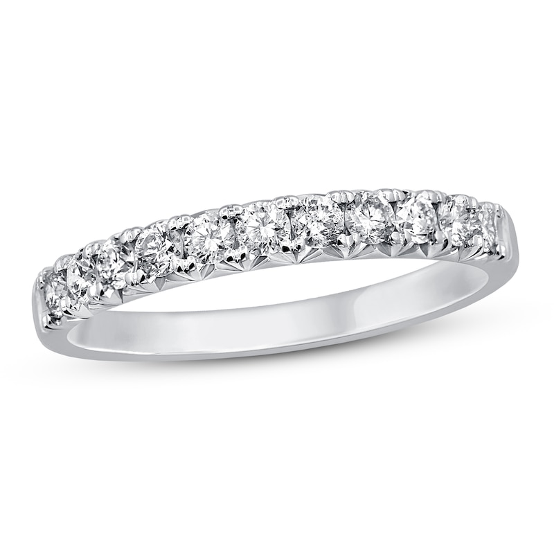 Main Image 1 of Previously Owned Diamond Anniversary Ring 1/2 ct tw Round 14K White Gold
