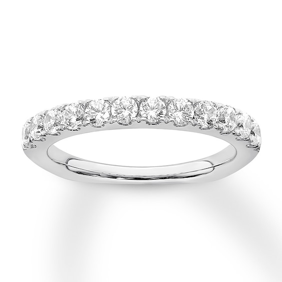 Previously Owned Hearts Desire Diamond Wedding Band 34 ct tw 18K White Gold Previously Owned Hearts Desire Diamond Wedding Band 34 ct tw 18K White Gold