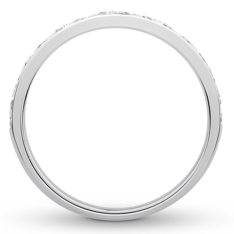 Main Image 2 of Previously Owned Colorless Diamond Anniversary Band 1/2 ct tw 14K White Gold