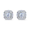 Thumbnail Image 1 of Previously Owned Certified Diamond Stud Earrings 1/2 ct tw Round 14K White Gold