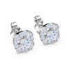 Thumbnail Image 3 of Previously Owned Certified Diamond Stud Earrings 1/2 ct tw Round 14K White Gold