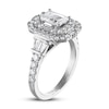 Thumbnail Image 2 of Previously Owned Vera Wang WISH Diamond Engagement Ring 1 7/8 ct tw Baguette/Emerald/Round 14K White Gold