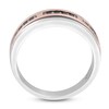 Thumbnail Image 3 of Previously Owned Black Diamond Wedding Band 1/4 ct tw Round 10K Two-Tone Gold