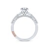 Thumbnail Image 2 of Previously Owned Pnina Tornai Diamond Ring Setting 3/8 ct tw Round/Baguette 14K White Gold