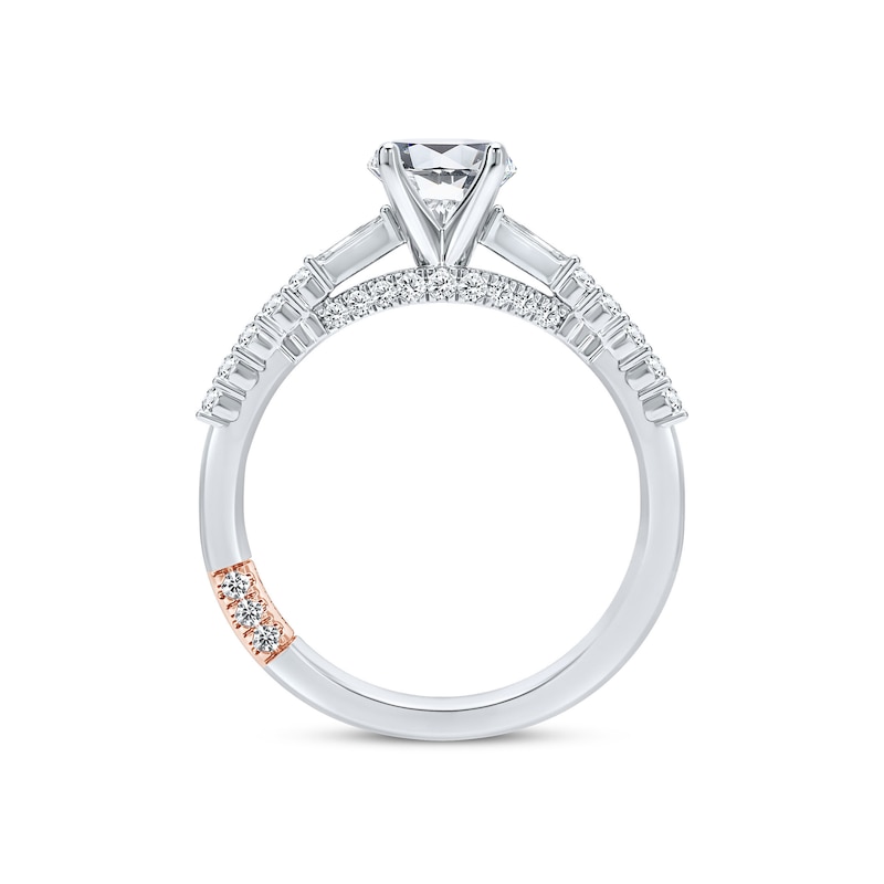 Main Image 2 of Previously Owned Pnina Tornai Diamond Ring Setting 3/8 ct tw Round/Baguette 14K White Gold