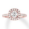 Thumbnail Image 1 of Previously Owned Diamond Engagement Ring 3/4 ct tw Round 14K Rose Gold