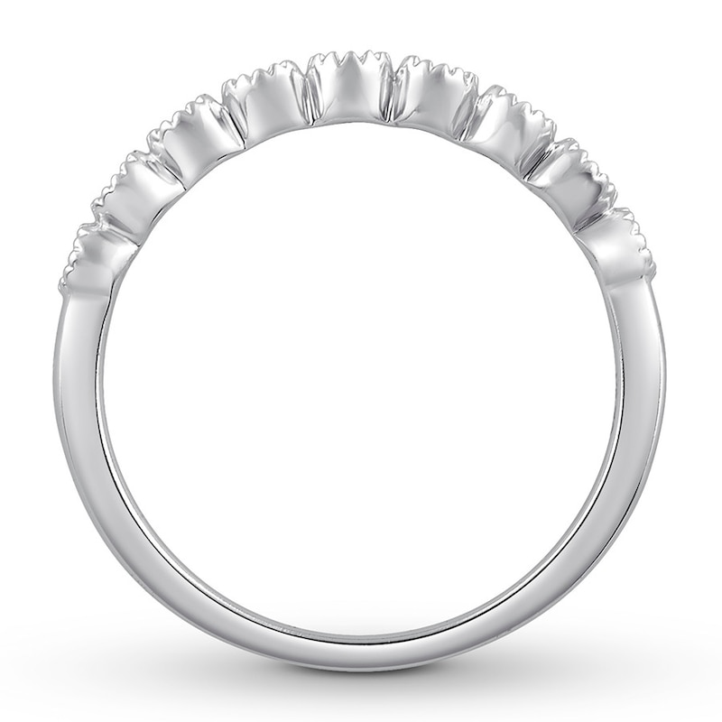 Main Image 2 of Previously Owned Colorless Diamond Anniversary Ring 1/6 ct tw 14K White Gold