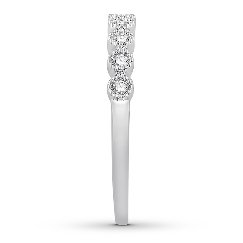 Main Image 3 of Previously Owned Colorless Diamond Anniversary Ring 1/6 ct tw 14K White Gold