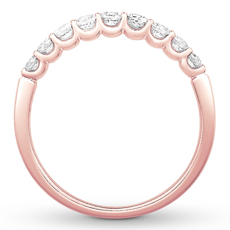 Main Image 2 of Previously Owned Colorless Diamond Anniversary Ring 1/2 carat tw 14K Rose Gold