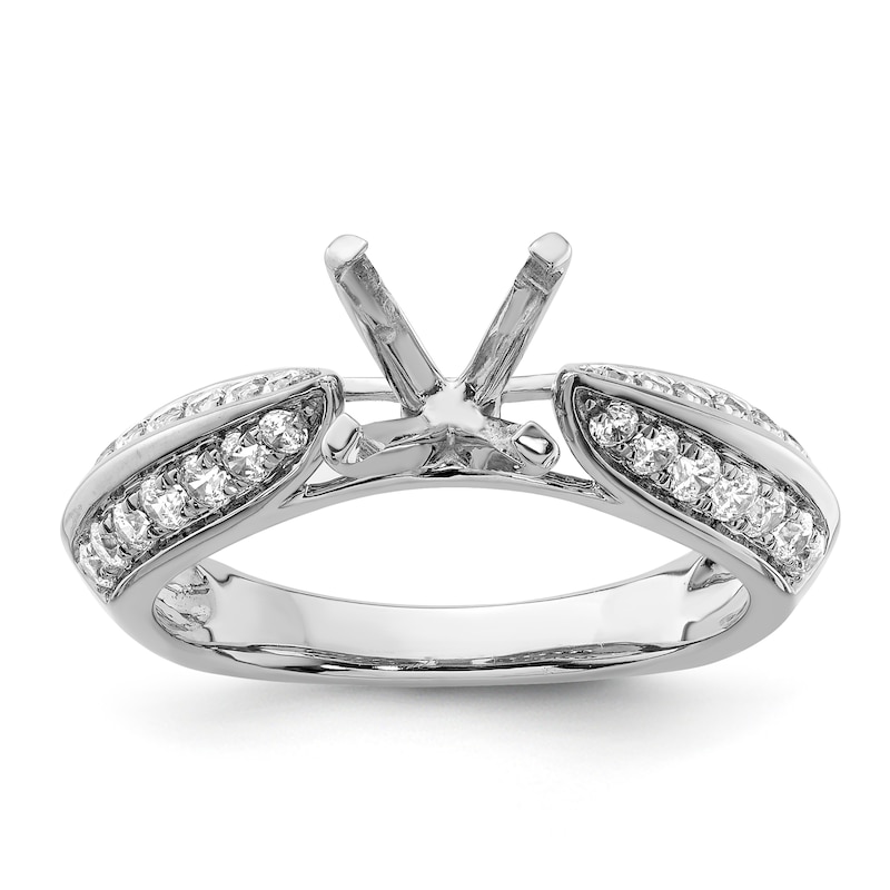 Main Image 1 of Previously Owned Hearts Desire Ring Setting 1/2 ct tw Diamonds 18K White Gold/Platinum