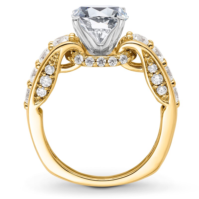 Main Image 2 of Previously Owned Hearts Desire Diamond Engagement Ring Setting 1-1/4 ct tw Round 18K Yellow Gold