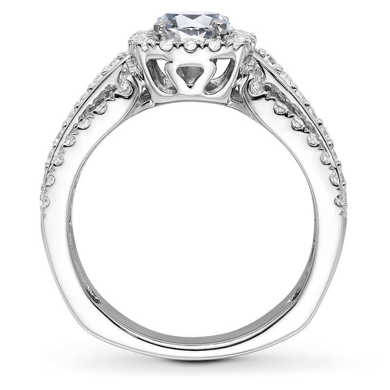 Main Image 2 of Previously Owned Hearts Desire Diamond Engagement Ring Setting 3/4 ct tw Round 18K White Gold