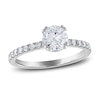 Thumbnail Image 1 of Previously Owned Certified Diamond Engagement Ring 1-1/4 ct tw Round 14K White Gold