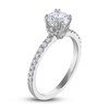 Thumbnail Image 2 of Previously Owned Certified Diamond Engagement Ring 1-1/4 ct tw Round 14K White Gold