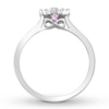 Thumbnail Image 2 of Previously Owned Diamond & Natural Sapphire Promise Ring 1/4 ct tw 10K White Gold