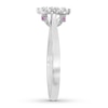 Thumbnail Image 3 of Previously Owned Diamond & Natural Sapphire Promise Ring 1/4 ct tw 10K White Gold