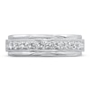 Thumbnail Image 3 of Previously Owned Men's Diamond Wedding Band 1/2 ct tw Round 14K White Gold