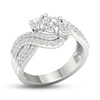 Thumbnail Image 2 of Previously Owned Diamond 3-Stone Ring 1-1/3 ct tw Round 14K White Gold
