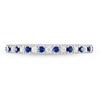 Thumbnail Image 3 of Previously Owned Vera Wang WISH Diamond/Sapphire Anniversary Ring 1/8 ct tw Round 14K White Gold
