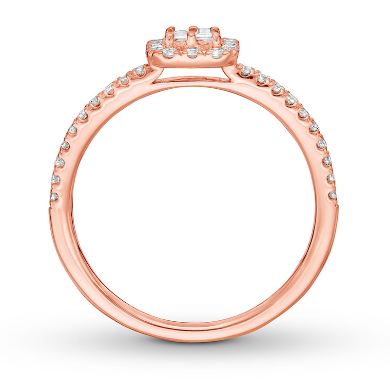 Main Image 2 of Previously Owned Ever Us Diamond Ring 3/8 ct tw 10K Rose Gold