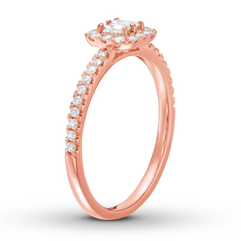 Main Image 3 of Previously Owned Ever Us Diamond Ring 3/8 ct tw 10K Rose Gold